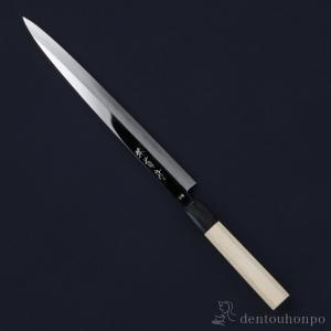 和包丁 堺菊守 極 V10鏡面（朴八角柄） 柳刃 300mm 1本 名入れ彫刻無料