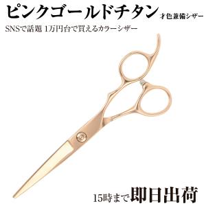 DEEDS プロ用 美容師 GTZ ピンクゴールドチタン シザー 6.0インチ 理容