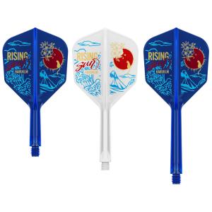 ダーツ フライト ターゲット K-FLEX シェイプ ブルー : ER SPORTS