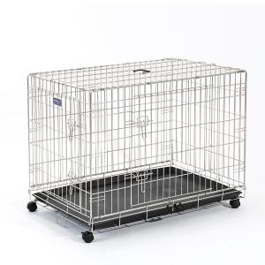 ハチコウ ステンレスケージM−SOP 長面扉620mm×450mm×H570mm 頑丈