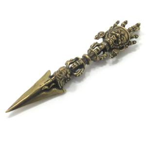 九鈷杵 金剛杵 バジュラ 密教法具 真鍮 長さ約9．2cm ヴァジュラ