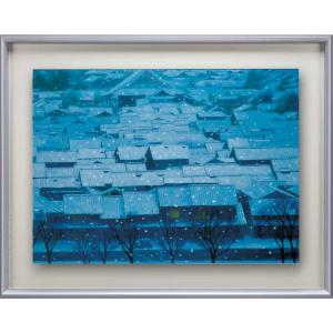 美品 川崎春彦「早晨富士」日本画 パステル 共シール有 印章有 東山魁