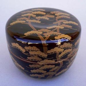 茶道具 一閑芽張柳蒔絵大棗[内金砂子]（即中斎好写） : 茶道具春日園