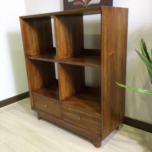 ボートラック L 3段 ホワイト 船型 棚 H143cm バリ家具 アジアン家具