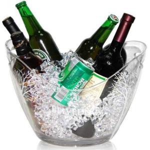 光る ワインクーラー 特大型 タワー型 充電 アクリル リモコン