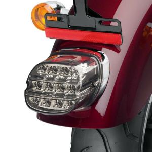 ハーレー純正 レイダウン LEDテールライト レッド 上ナンバー用