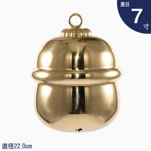 本坪鈴 6寸 重目 直径19.0cm (参考商品)【 神具 神棚 神社 稲荷宮 鈴