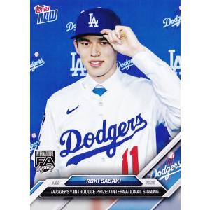 NEW]OS-13【佐々木朗希(ROOKIE)/ドジャース】2024 MLB TOPPS NOW