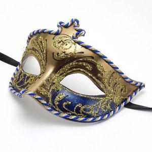 イタリア製 輸入雑貨 ベネチアンマスク ハーフ アイマスク グリーン