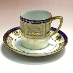 ノリタケ オールドノリタケ 金彩花文 カップ＆ソーサー 4色セット