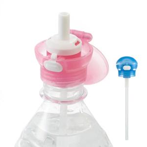 ダイレクトキャップ ペットボトル用スパウト ピンク・ブルーPBDC1