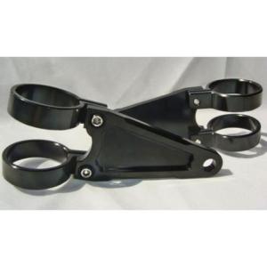 しゃぼん玉 汎用 ビレットヘッドライトステー φ43/SLV B-TYPE 汎用