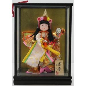 5号舞踊人形八重垣姫木製枠ガラスケース飾り : 人形のモリシゲ - 通販