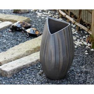 信楽焼 大きな 花瓶 黒 窯変 斑点 10号 おしゃれ 大壺 つぼ ツボ 壷 花