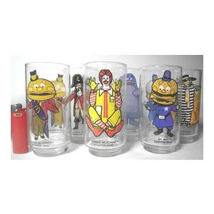 マクドナルド グラス 6Pセット McDoNALDS 70s Vintage ロナルド コップ