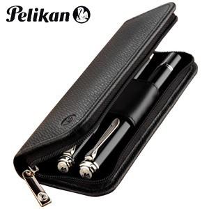 Pelikan（ペリカン） ペンケース 革 名入れ レザー 2本用 ペンケース