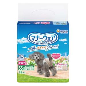 マナーウェア女の子用SSSトラッドテイスト 犬用 おむつ ユニチャーム