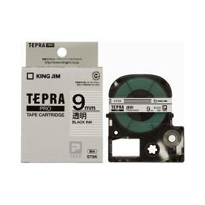 テプラ・プロ テープカートリッジ 透明ラベル 黒文字 9mm ST9K ( 1コ入