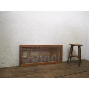 タH0001◇【H93cm×W90cm】×2枚◇アンティーク◇ゆらゆらガラスの古い木