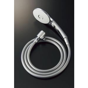 LIXIL・INAX エコフルスイッチ付多機能シャワー メタル調樹脂シルバー