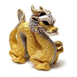 置物 ドラゴン どらごん 陶器 送料無料 F243G : リンコナダ(日本代理店