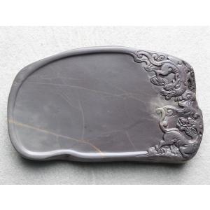 端渓硯 老坑 約4吋 104×69×19mm 一点物 すずり : 書道用品 緑風店