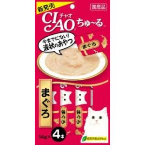 チャオ ちゅ〜る まぐろ・かつおバラエティ 4種 ( 14g*40本入 )/ ちゅ