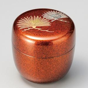 中棗 六瓢 木製 中村湖彩作 化粧箱 無病息災 茶道具 漆絵 縁起物 伝統