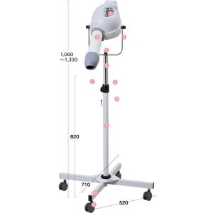 市瀬 ハチコウ スタンド型 ドライヤー ターボ1800【ブルー】業務用