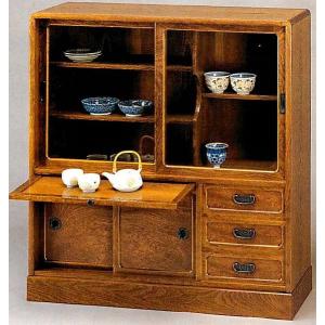 茶箪笥 和茶棚 小菊 MK4474 幅75cm 欅 ケヤキ 静岡県産 : 戸田家具