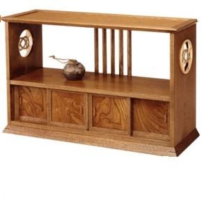 飾り棚 和風 和室 屋久杉 おしゃれ 八重衣 40 完全受注生産 大川産