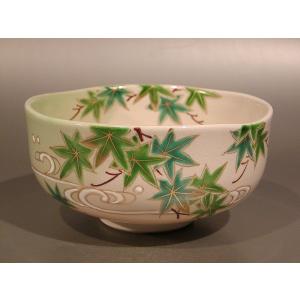 茶道具 抹茶茶碗 ひな祭り 乾山写し 立雛 南口閑粋作 乾山写 乾山