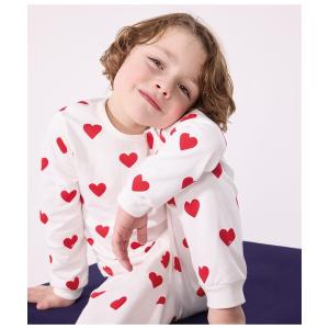PETIT BATEAU（プチバトー） パジャマ ハートプリント長袖パジャマ