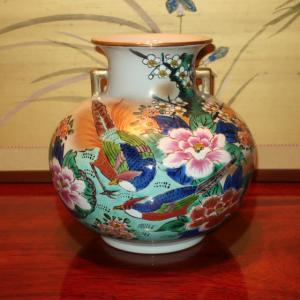 九谷焼 花瓶 陶器 本金鳳凰 錦生作 : ZAZU&CO. - 通販 - Yahoo