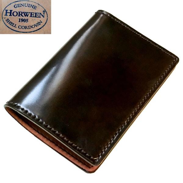 コードバン パスポート カバー ホーウィン社シェルコードバン