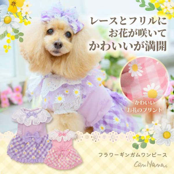 大きなリボンギンガム ∞TuTu∞ 犬服 ハンドメイド 【公式通販】