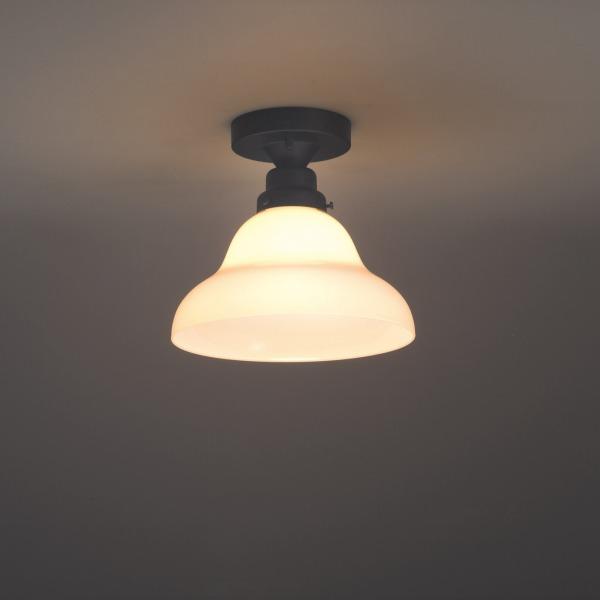 後藤照明 ベルリヤ硝子 大正ロマン 昭和 レトロ 小型シーリングライト