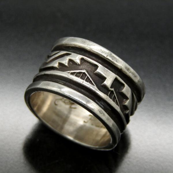 ナバホ族 TROY LANERトロイラナー スタンプワークリング21号