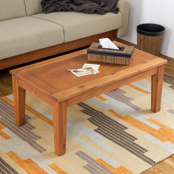 木製シンプルテーブル（ナチュラルウッド） ナフコ 木製シンプル