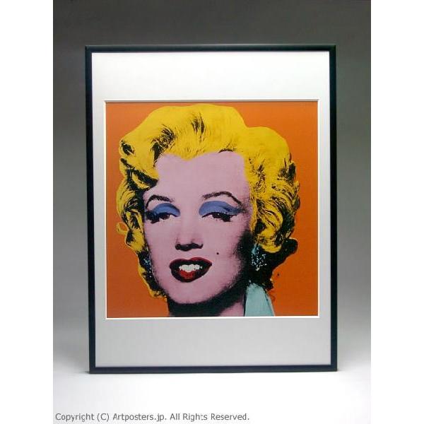 出荷区分B】アンディ・ウォーホル ショット・オレンジ・マリリン 額付