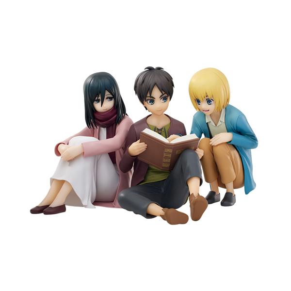 一番くじ 進撃の巨人 地鳴らし A賞 エレン＆ミカサ＆アルミン