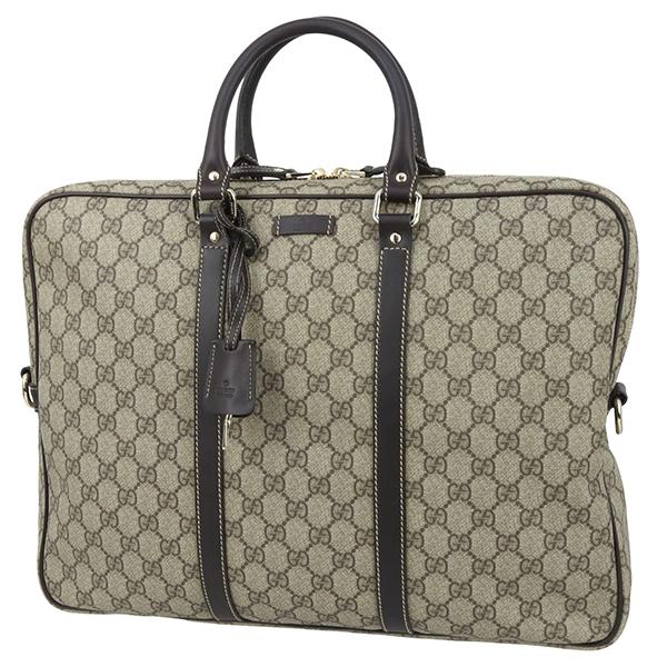 GG グッチ ビジネスバッグ ブリーフケース GGスプリーム ベージュ