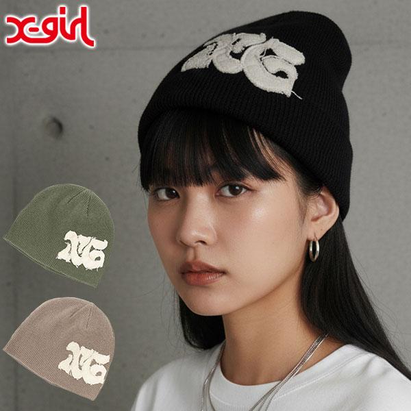 X-girl（エックスガール） 最大50%☆2/15〜 ニット帽 レディース 帽子