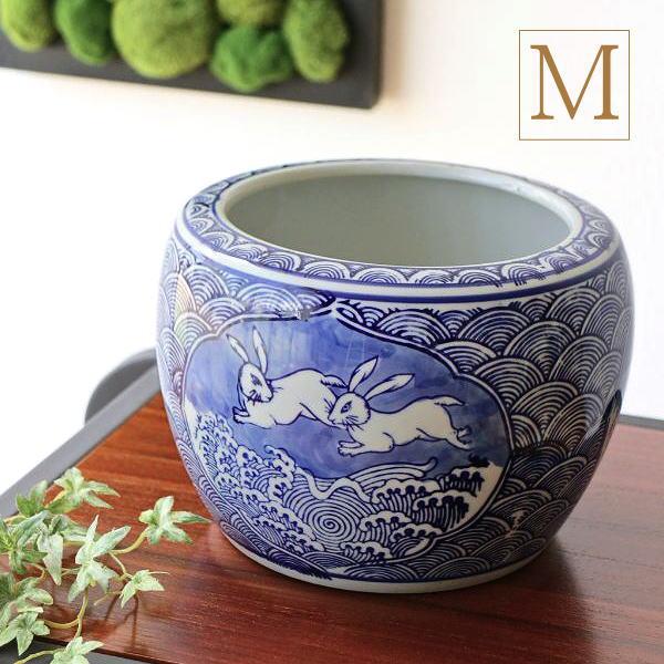 植木鉢 おしゃれ 陶器 火鉢 陶器鉢 メダカ鉢 金魚鉢 和風 観葉植物 鉢