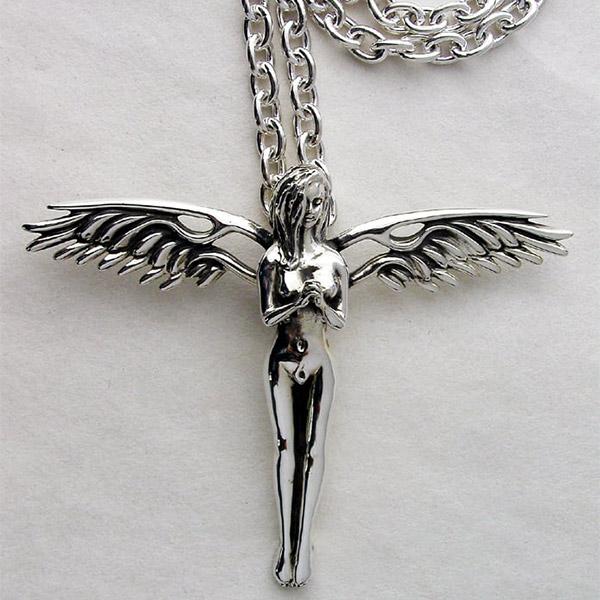 シルバー925 ネックレスペンダントトップ天使