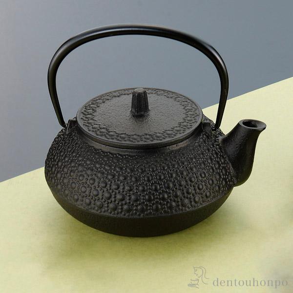 岩鋳（IWACHU） 鉄瓶兼用急須 新亀甲 直火用 5型 650ml 茶こし付き