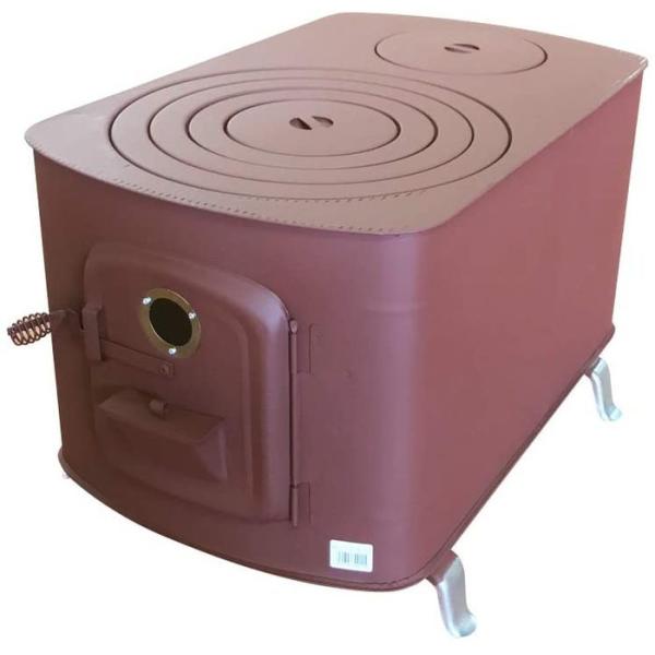 大和金属 キング印 日本製 角型ストーブガード無 レンガ色 薪ストーブ