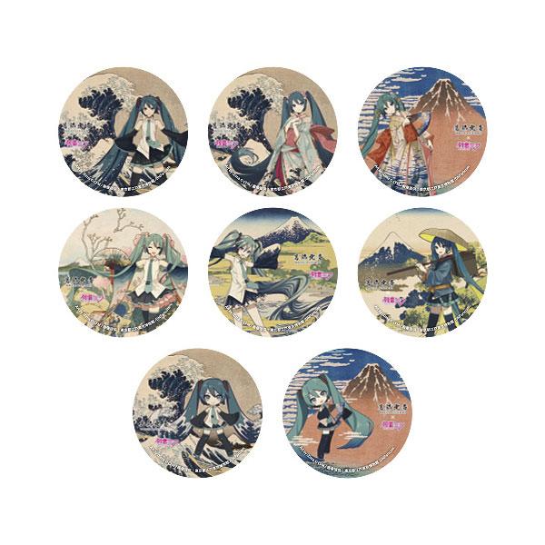 送料無料◇Presence 葛飾北斎×初音ミク 缶バッジ (1BOX) 【4月予約