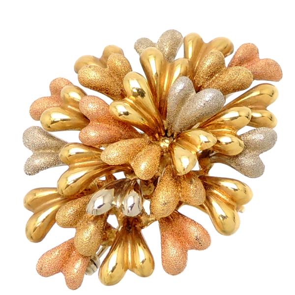 k18金 ．750．トレベール、ブローチ(未使用) N o.1340.