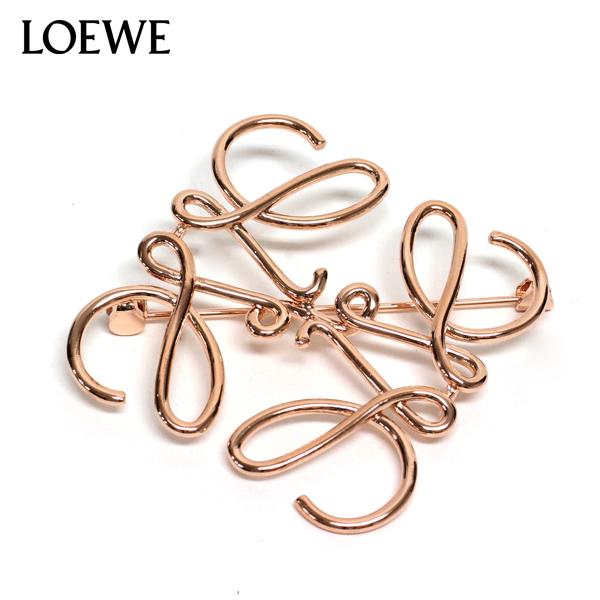 LOEWE（ロエベ） ANAGRAM BROOCH アナグラム ブローチ【ROSE GOLD